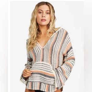 Billabong Baja Beach Hooded Striped Sweater